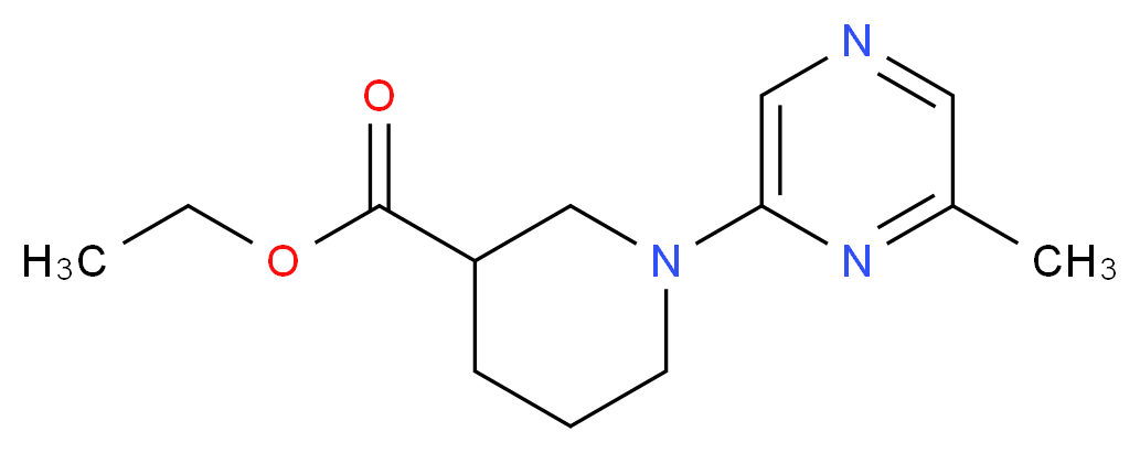 ethyl 1-(6-methylpyrazin-2-yl)piperidine-3-carboxylate_分子结构_CAS_926921-61-1)