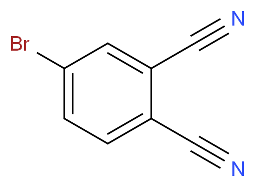 4-bromobenzene-1,2-dicarbonitrile_分子结构_CAS_70484-01-4
