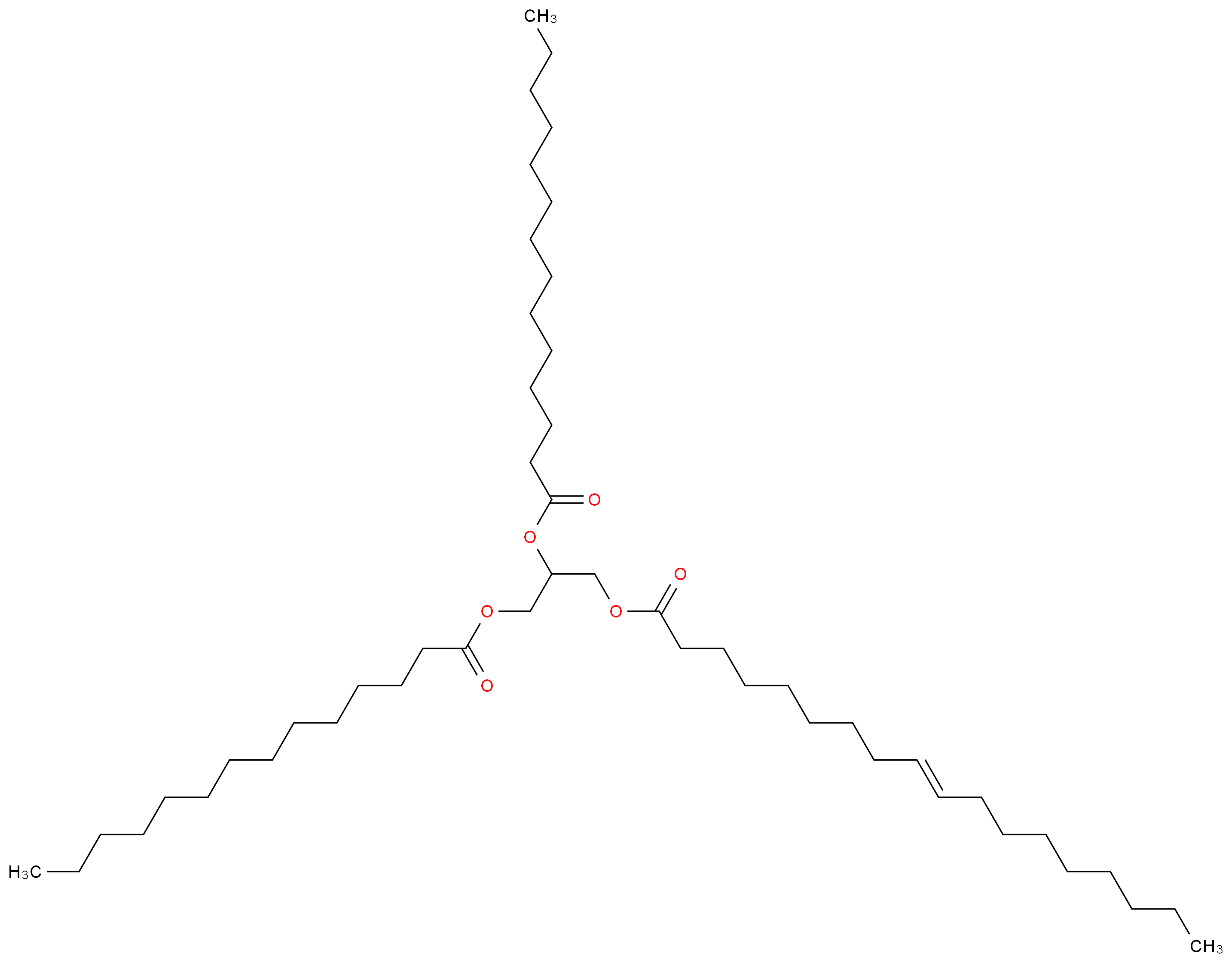 rac-1,2-Dimyristoyl-3-oleoylglycerol_分子结构_CAS_74160-01-3)