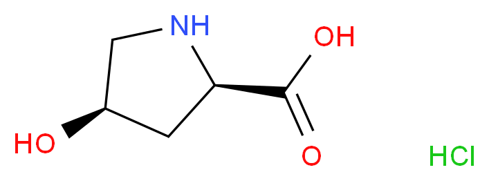 (2R,4R)-4-hydroxypyrrolidine-2-carboxylic acid hydrochloride_分子结构_CAS_77449-94-6