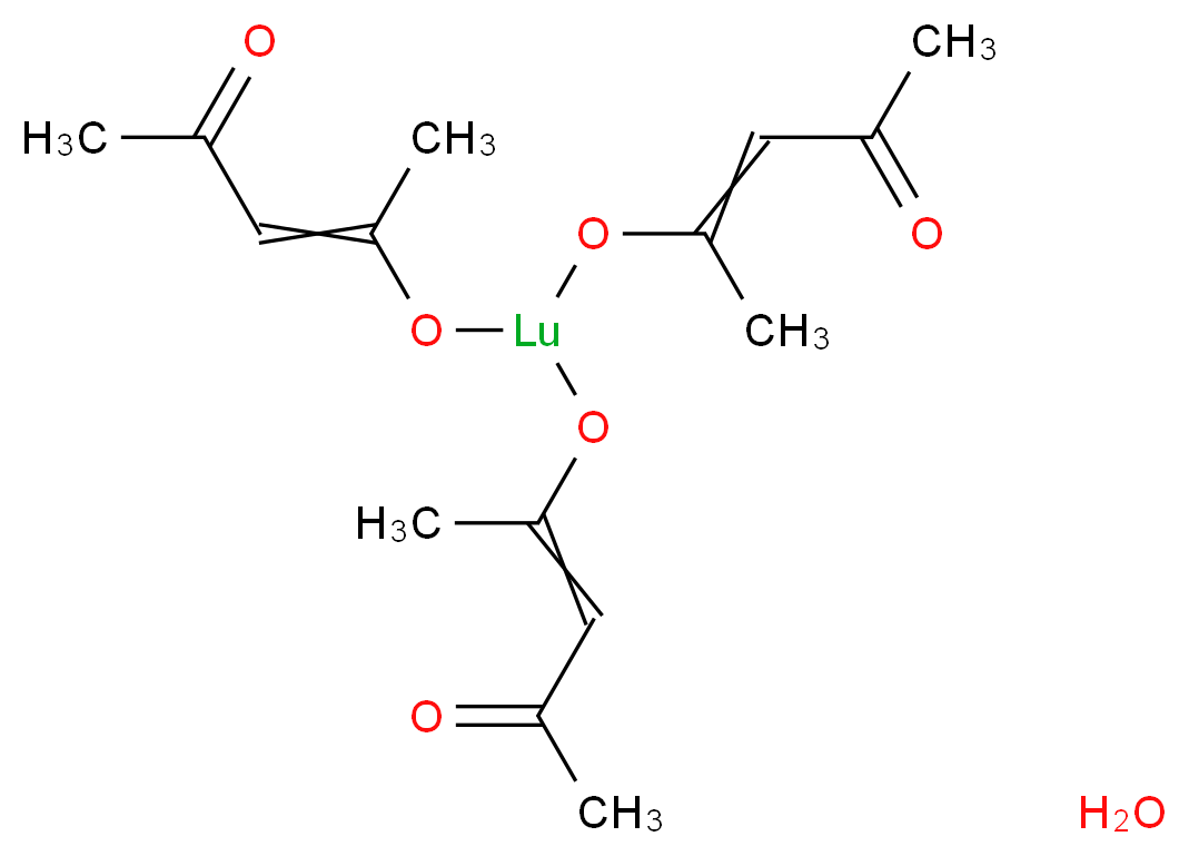 乙酰丙酮镥(III) 水合物_分子结构_CAS_86322-74-9)