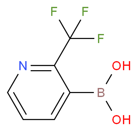 [2-(trifluoromethyl)pyridin-3-yl]boronic acid_分子结构_CAS_947533-39-3