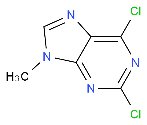 2,6-Dichloro-9-methyl-9H-purine_分子结构_CAS_2382-10-7)