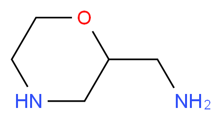 2-(Aminomethyl)morpholine_分子结构_CAS_)