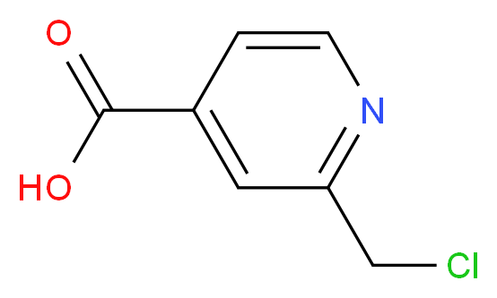 2-(chloromethyl)pyridine-4-carboxylic acid_分子结构_CAS_727415-89-6