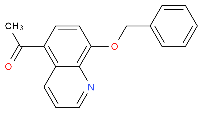 5-Acetyl-8-(phenylmethoxy)quinoline_分子结构_CAS_26872-48-0)