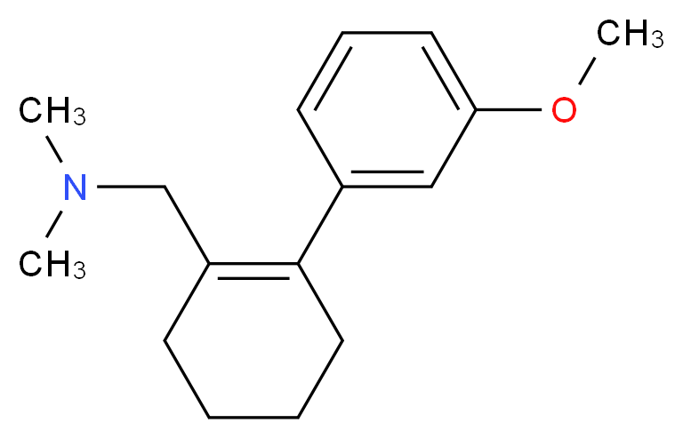 {[2-(3-methoxyphenyl)cyclohex-1-en-1-yl]methyl}dimethylamine_分子结构_CAS_73825-64-6