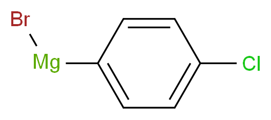 4-氯苯基溴化镁 溶液_分子结构_CAS_873-77-8)