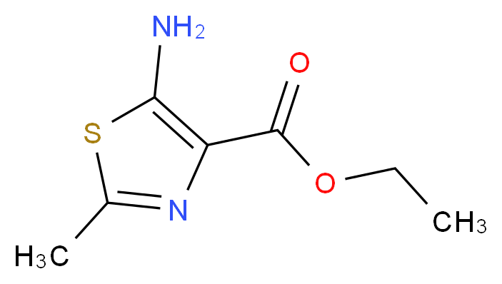 ethyl 5-amino-2-methyl-1,3-thiazole-4-carboxylate_分子结构_CAS_31785-05-4