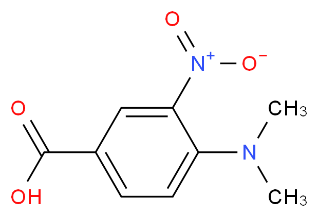 4-(Dimethylamino)-3-nitrobenzoic acid_分子结构_CAS_)