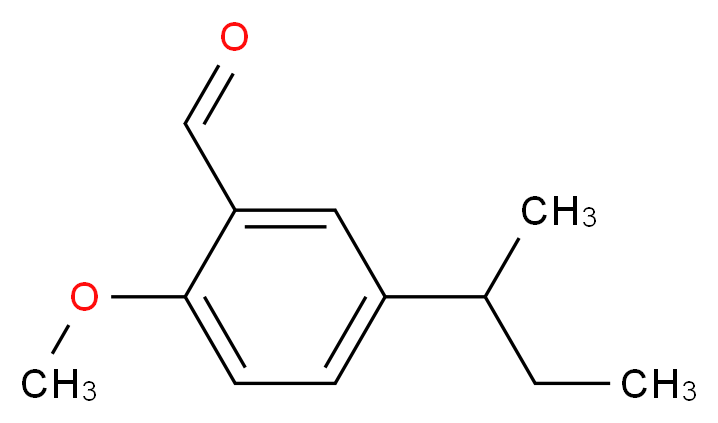 5-(sec-Butyl)-2-methoxybenzaldehyde_分子结构_CAS_145742-40-1)