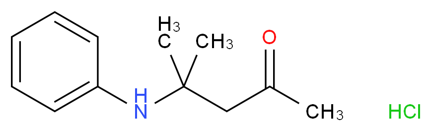 4-methyl-4-(phenylamino)pentan-2-one hydrochloride_分子结构_CAS_88187-84-2