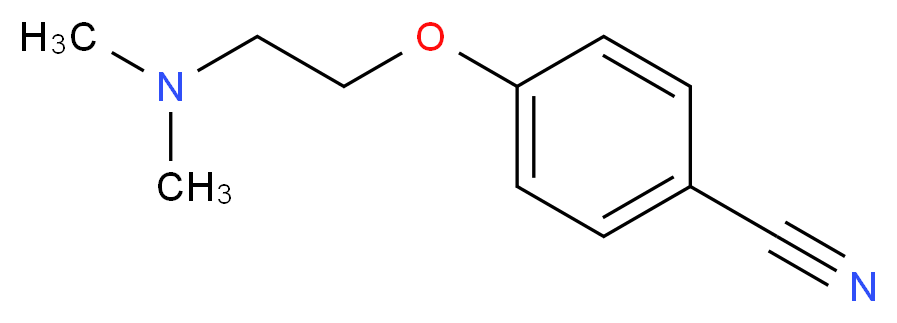 4-[2-(dimethylamino)ethoxy]benzonitrile_分子结构_CAS_)