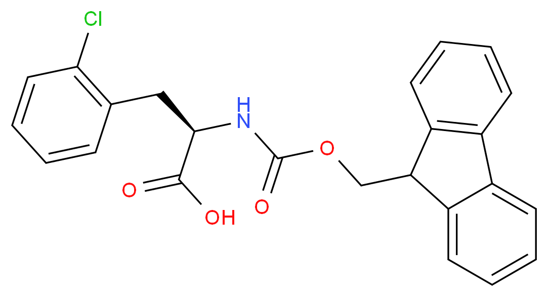 FMOC-2-CHLORO-D-PHENYLALANINE_分子结构_CAS_205526-22-3)