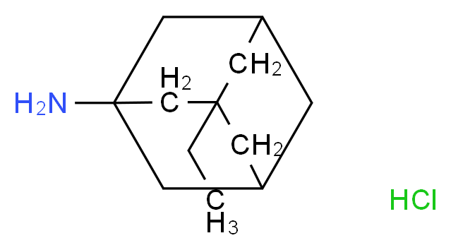 (3-Ethyl-1-adamantyl)amine hydrochloride_分子结构_CAS_41100-45-2)