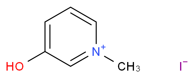 3-hydroxy-1-methylpyridin-1-ium iodide_分子结构_CAS_7500-05-2