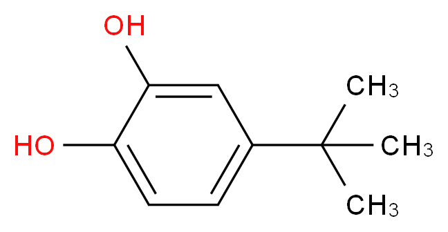 4-tert-butylbenzene-1,2-diol_分子结构_CAS_98-29-3