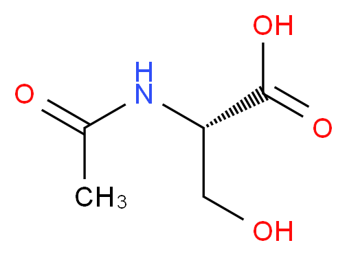 (2S)-2-acetamido-3-hydroxypropanoic acid_分子结构_CAS_16354-58-8