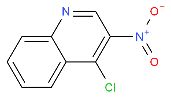 4-chloro-3-nitroquinoline_分子结构_CAS_39061-97-7