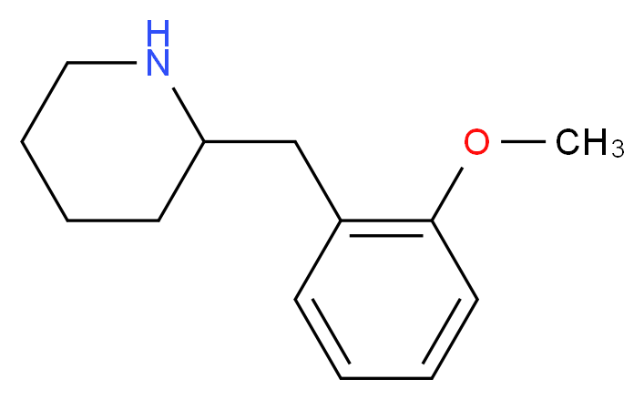 2-[(2-methoxyphenyl)methyl]piperidine_分子结构_CAS_383128-44-7