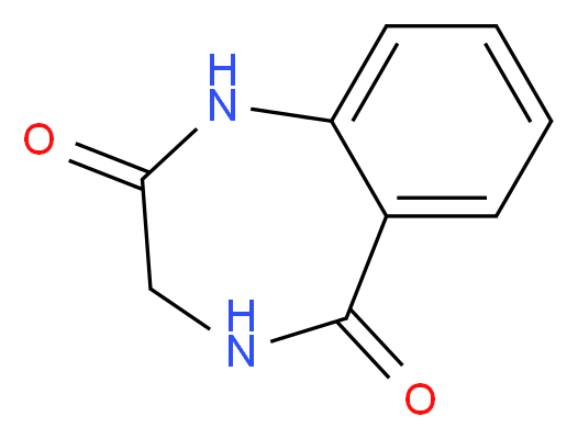 2,3,4,5-tetrahydro-1H-1,4-benzodiazepine-2,5-dione_分子结构_CAS_)