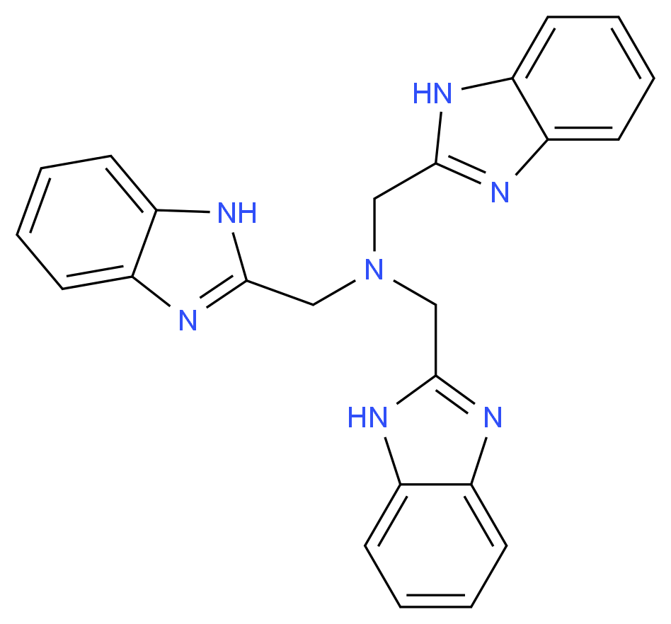 tris(1H-1,3-benzodiazol-2-ylmethyl)amine_分子结构_CAS_64019-57-4