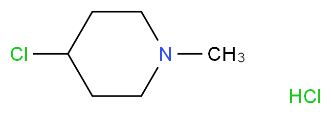 4-Chloro-1-methylpiperidine hydrochloride 97%_分子结构_CAS_5382-23-0)