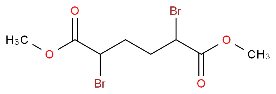 1,6-dimethyl 2,5-dibromohexanedioate_分子结构_CAS_868-72-4
