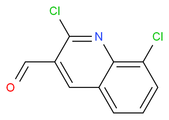 2,8-dichloroquinoline-3-carbaldehyde_分子结构_CAS_144918-96-7