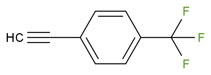 4-乙炔基-α,α,α-三氟甲苯_分子结构_CAS_705-31-7)