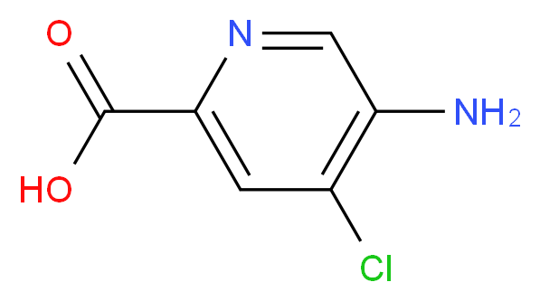 5-amino-4-chloropyridine-2-carboxylic acid_分子结构_CAS_1060804-26-3