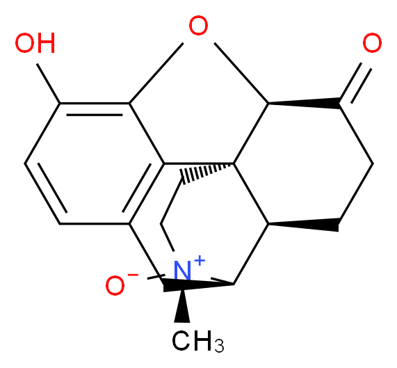 (1S,4R,5R,13R,17R)-10-hydroxy-4-methyl-14-oxo-12-oxa-4-azapentacyclo[9.6.1.0<sup>1</sup>,<sup>1</sup><sup>3</sup>.0<sup>5</sup>,<sup>1</sup><sup>7</sup>.0<sup>7</sup>,<sup>1</sup><sup>8</sup>]octadeca-7(18),8,10-trien-4-ium-4-olate_分子结构_CAS_109648-80-8