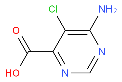 6-Amino-5-chloro-4-pyrimidinecarboxylic acid_分子结构_CAS_914916-98-6)