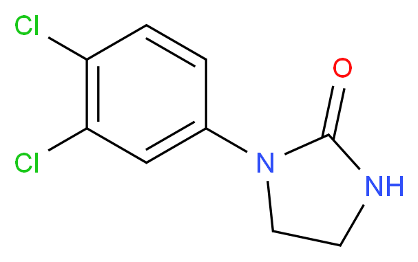 1-(3,4-Dichlorophenyl)imidazolidin-2-one_分子结构_CAS_52420-29-8)