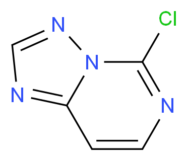 5-chloro-[1,2,4]triazolo[1,5-c]pyrimidine_分子结构_CAS_76044-36-5