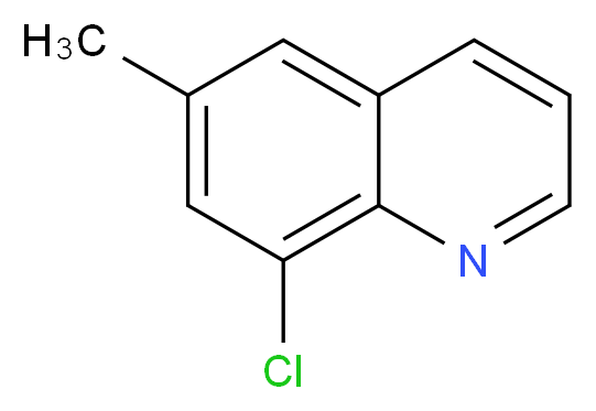 8-chloro-6-methylquinoline_分子结构_CAS_19655-46-0