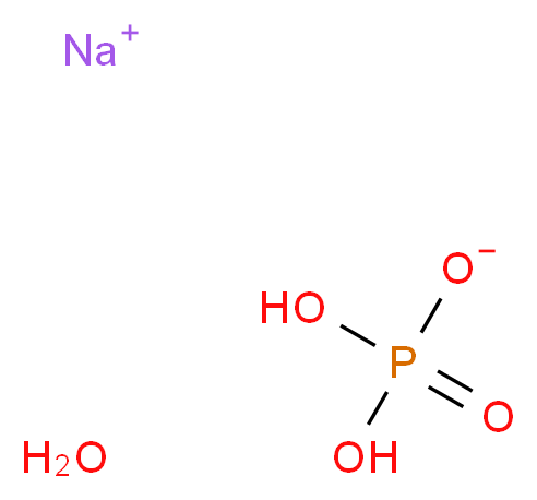 磷酸二氢钠一水合物, Puratronic&reg;_分子结构_CAS_10049-21-5)