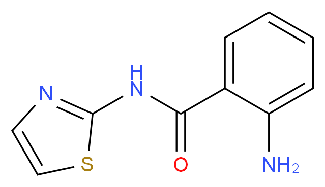 2-amino-N-(1,3-thiazol-2-yl)benzamide_分子结构_CAS_33373-89-6