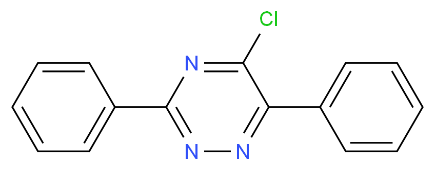 5-Chloro-3,6-diphenyl-1,2,4-triazine_分子结构_CAS_94398-27-3)