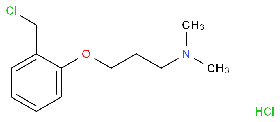 3-[2-(chloromethyl)phenoxy]-N,N-dimethylpropylamine hydrochloride_分子结构_CAS_930111-03-8)