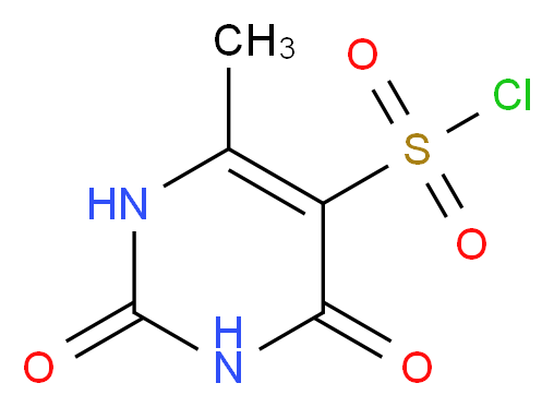 6-Methyl-2,4-dioxo-1,2,3,4-tetrahydropyrimidine-5-sulfonyl chloride_分子结构_CAS_6461-30-9)