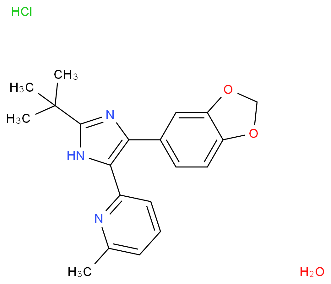 SB-505124 hydrochloride hydrate_分子结构_CAS_694433-59-5(freebase))