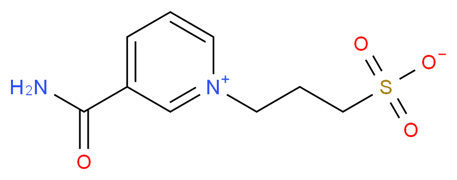 3-carbamoyl-1-(3-sulfonatopropyl)pyridin-1-ium_分子结构_CAS_51652-08-5