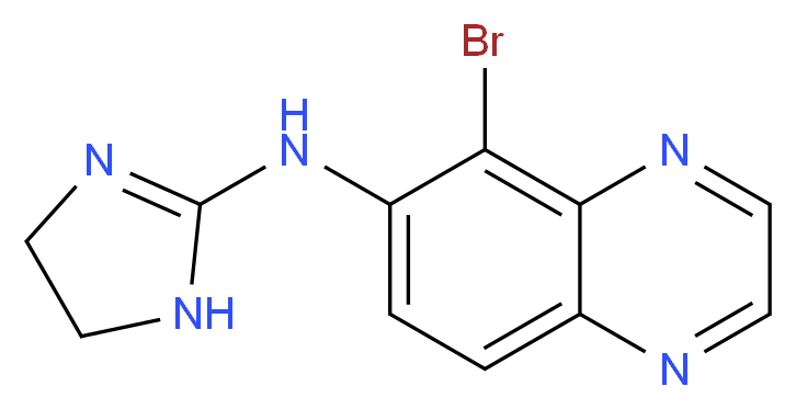 5-bromo-N-(4,5-dihydro-1H-imidazol-2-yl)quinoxalin-6-amine_分子结构_CAS_)