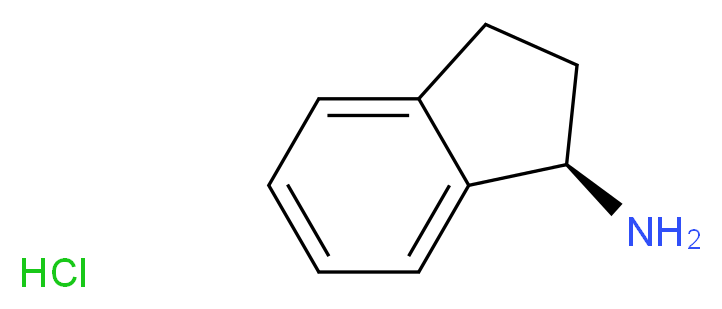 (1R)-2,3-dihydro-1H-inden-1-amine hydrochloride_分子结构_CAS_10305-73-4