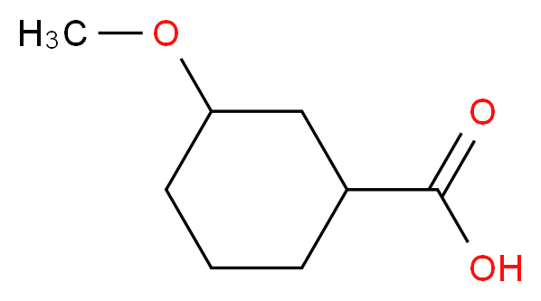 3-methoxycyclohexane-1-carboxylic acid_分子结构_CAS_99799-10-7