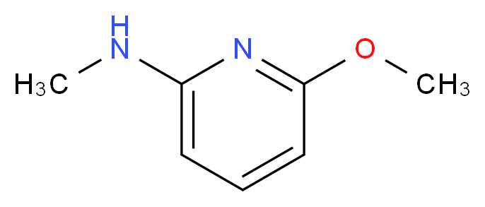 2-Methoxy-6-(MethylaMino)pyridine_分子结构_CAS_88569-83-9)