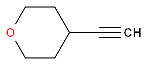 4-Ethynyltetrahydro-2H-pyran_分子结构_CAS_1202245-65-5)