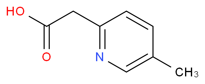 2-(5-methylpyridin-2-yl)acetic acid_分子结构_CAS_848093-05-0