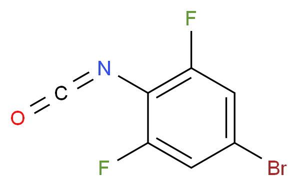 异氰酸 4-溴-2,6-二氟苯酯_分子结构_CAS_302912-26-1)